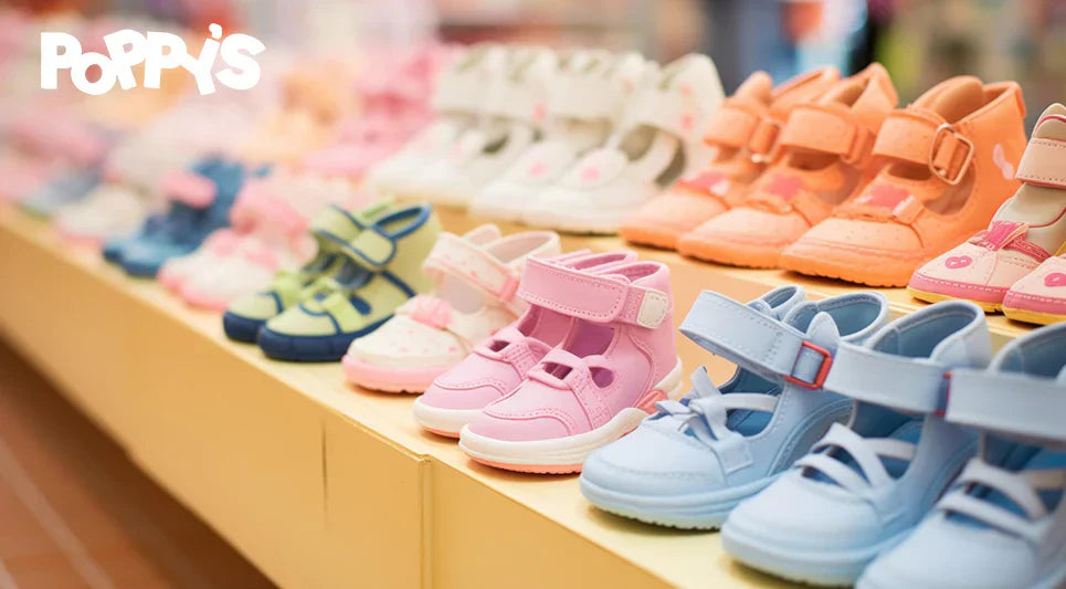 Zapatos para niños en tienda de Panamá