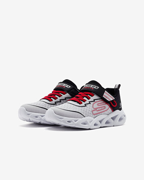 SKECHERS NIÑO ZAPATILLA TWISTY BRIGHTS 2.0 WHITE/BLACK/RED