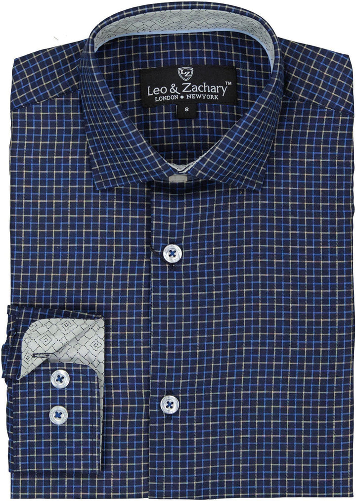 LEO & ZACHARY NIÑO CAMISA BLUE