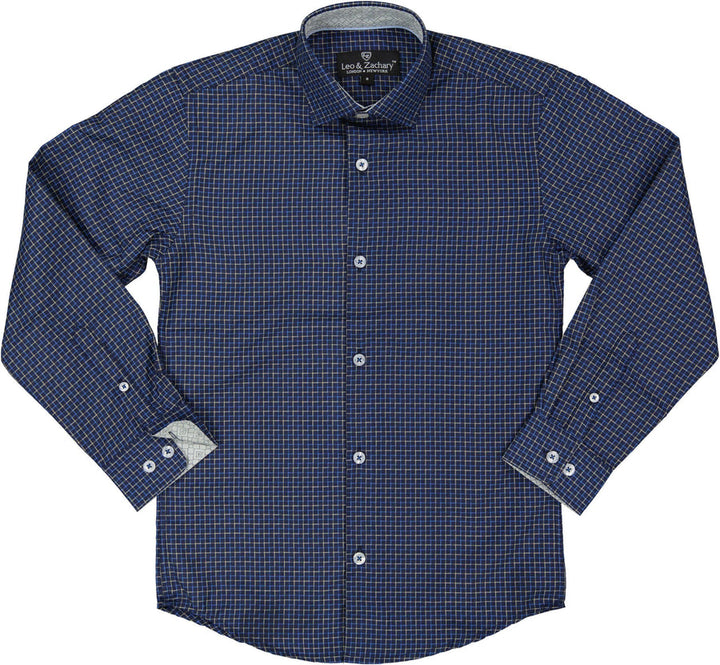 LEO & ZACHARY NIÑO CAMISA BLUE