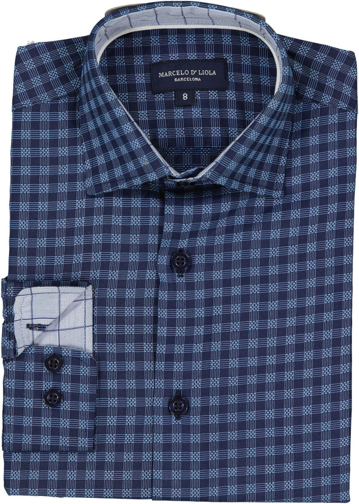 LEO & ZACHARY NIÑO CAMISA AZURRE