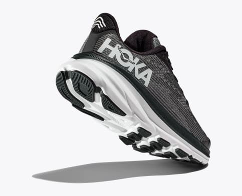 HOKA NIÑO ZAPATILLA CLIFTON 9 YOUTH BLACK/WHITE