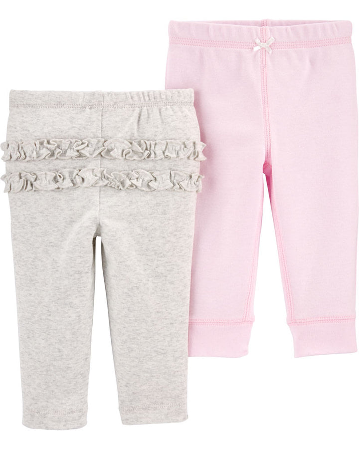 CARTERS BEBE NIÑA PANTALON 2PK