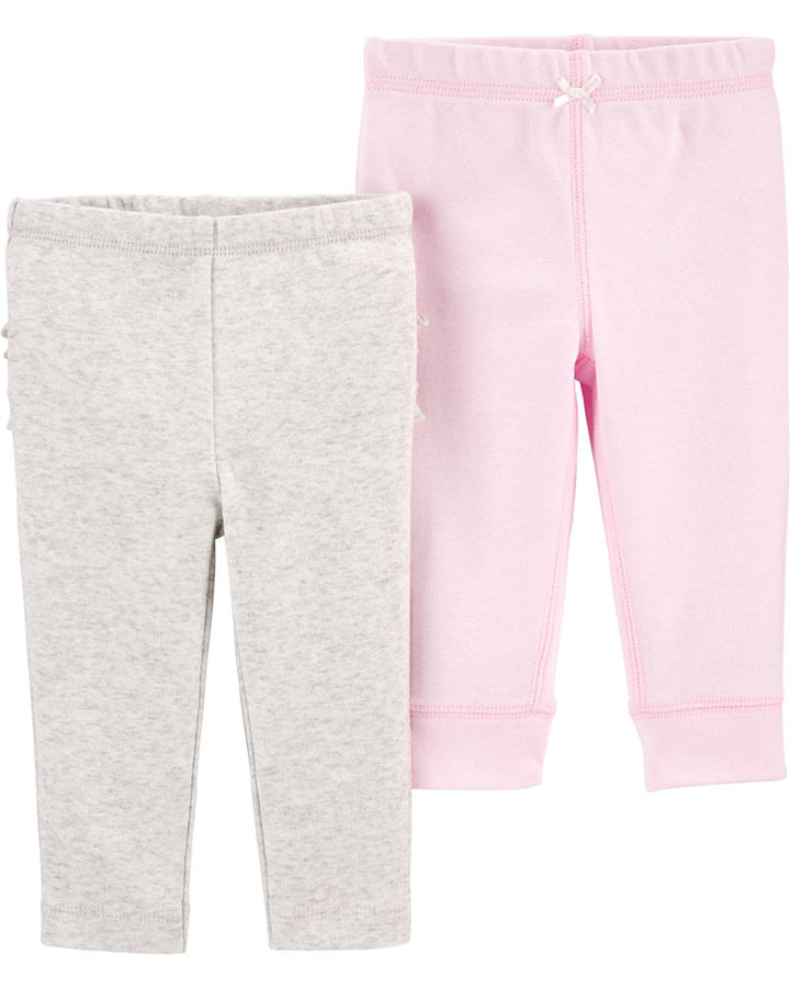 CARTERS BEBE NIÑA PANTALON 2PK