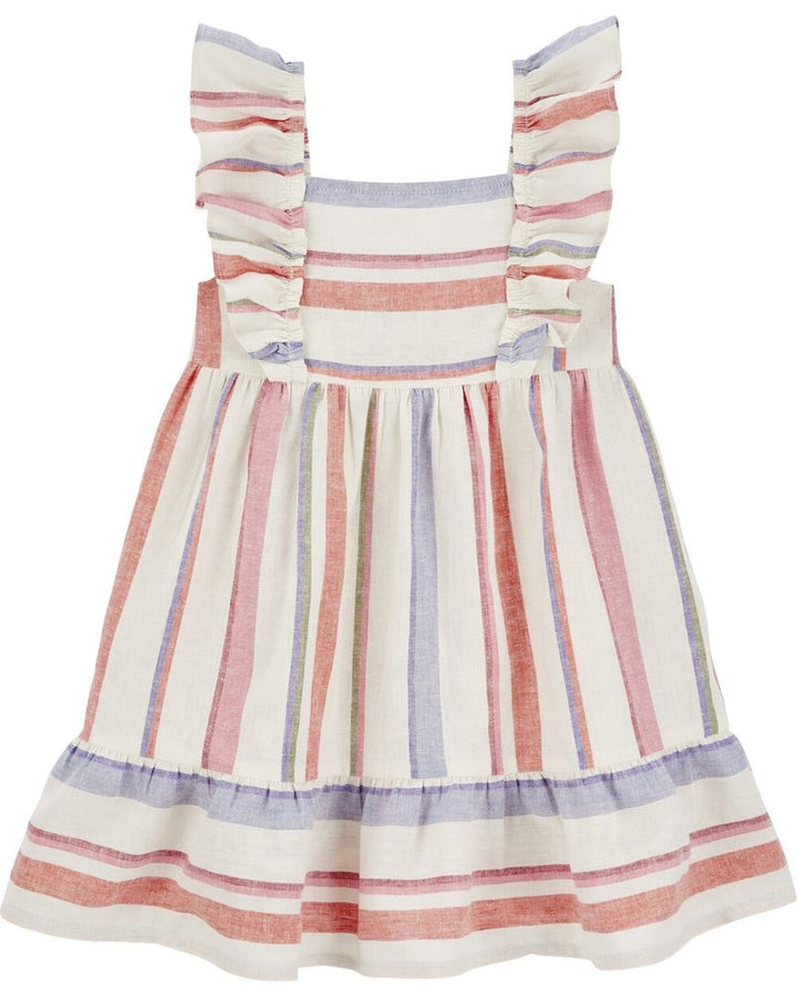 CARTERS NIÑA VESTIDO IVORY LINEN