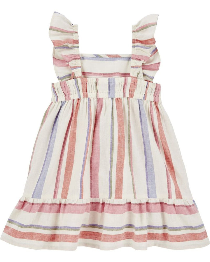 CARTERS NIÑA VESTIDO IVORY LINEN