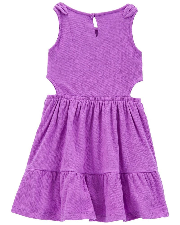 CARTERS NIÑA VESTIDO PURPLE KNIT GAUZE