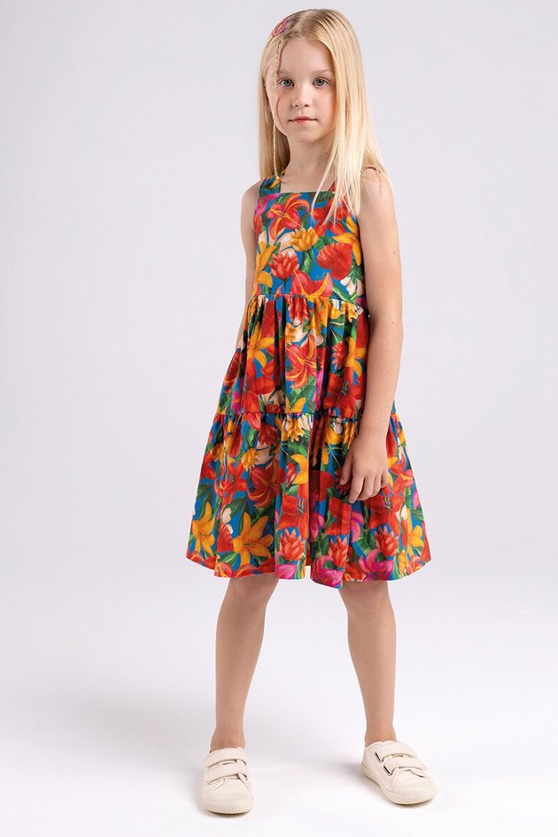 BUGBEE NIÑA VESTIDO FLORAL