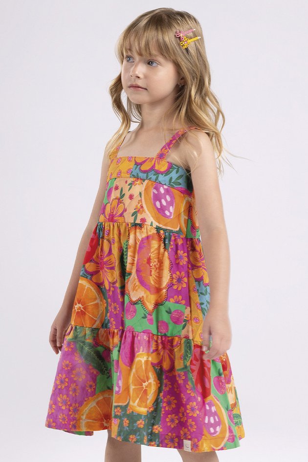 BUGBEE NIÑA VESTIDO PATCHWORK