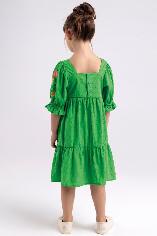 BUGBEE NIÑA VESTIDO PUNCH LIME