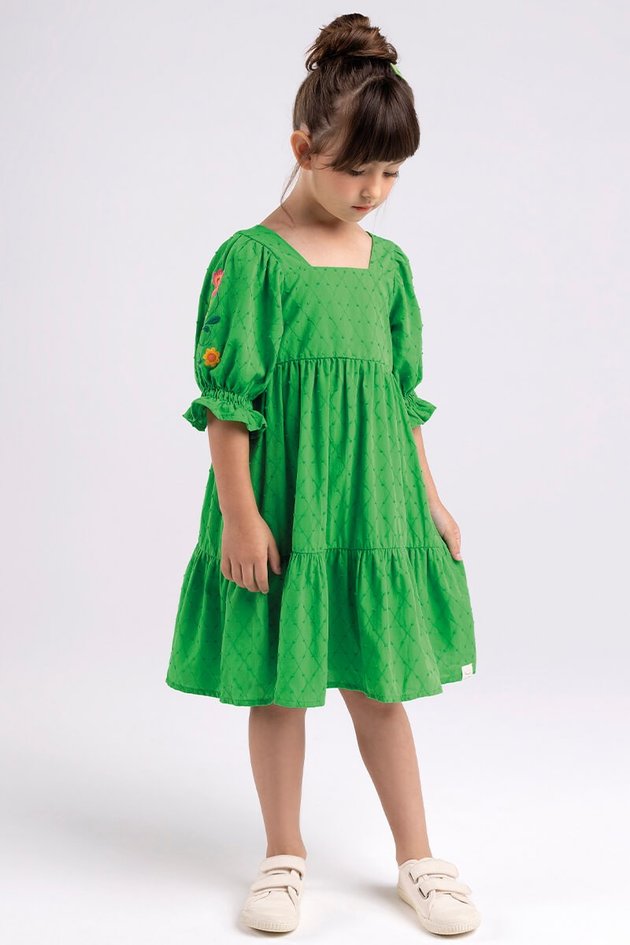 BUGBEE NIÑA VESTIDO PUNCH LIME