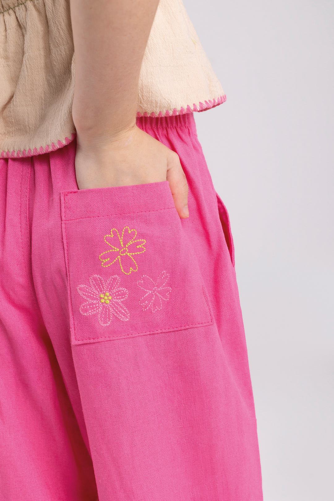 BUGBEE NIÑA PANTALON ROSY