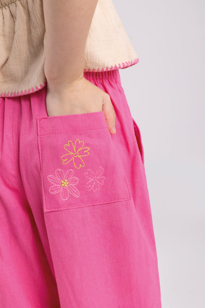 BUGBEE NIÑA PANTALON ROSY