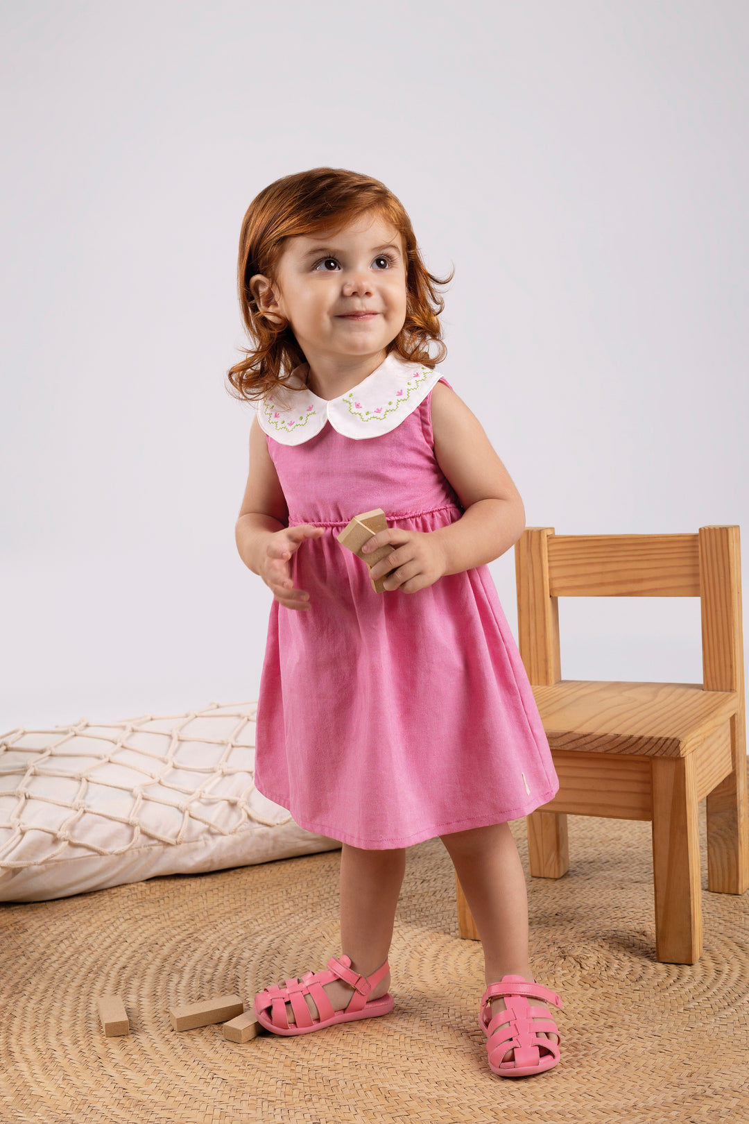 BUGBEE BEBE NIÑA VESTIDO ROSY