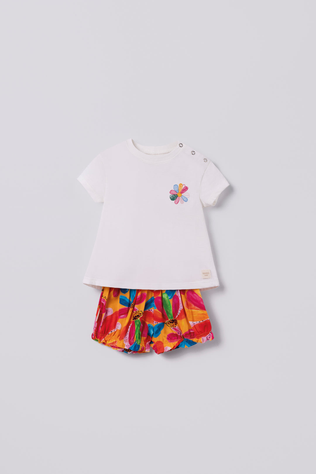 BUGBEE BEBE CONJ. DE SHORT FLORES