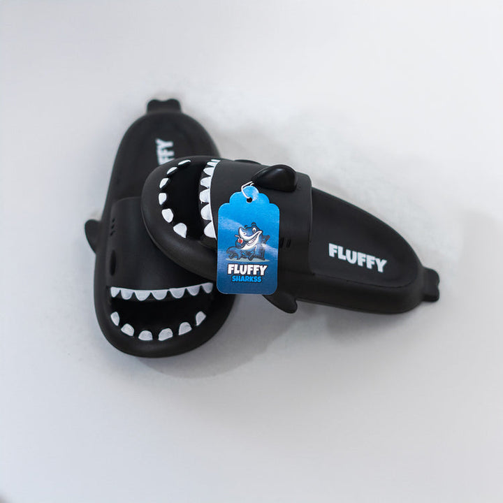 FLUFFY NIÑO CHANCLETA DEEP BLACK