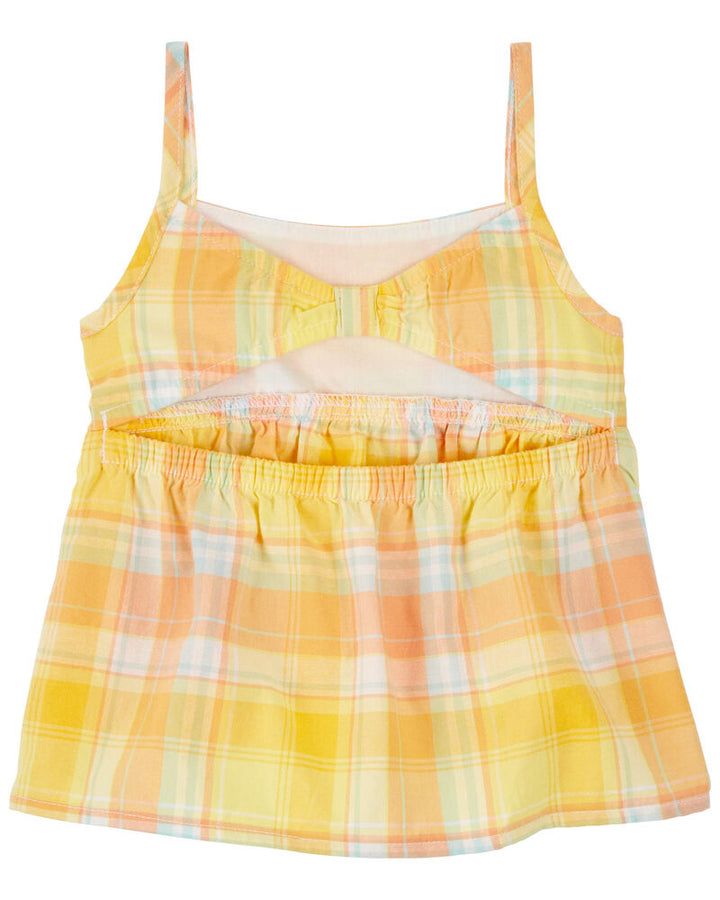 OSHKOSH BEBE NIÑA CONJ. DE SHORT MULTI PLAID