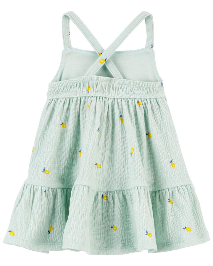 OSHKOSH BEBE NIÑA VESTIDO GREEN LEMON