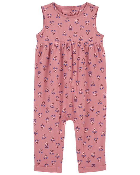 CARTERS BEBE NIÑA OVEROL PINK FLORAL PRINT