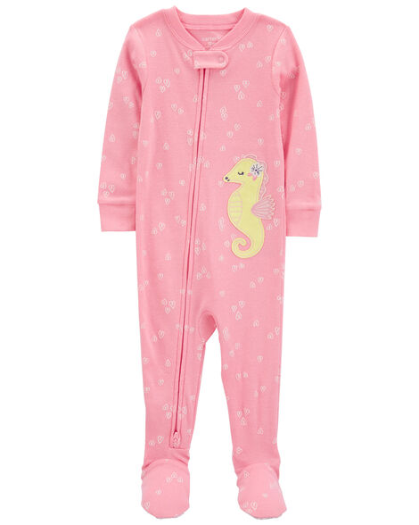 CARTERS BEBE NIÑA PIJAMA PINK SEAHORSE