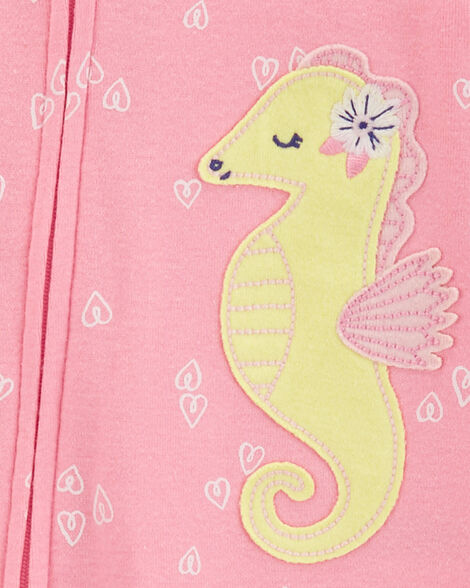 CARTERS BEBE NIÑA PIJAMA PINK SEAHORSE