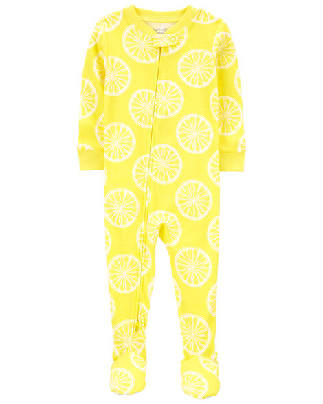 CARTERS BEBE NIÑA PIJAMA YELLOW LEMON