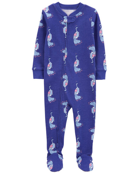 CARTERS BEBE NIÑA PIJAMA NAVY PEACOCK