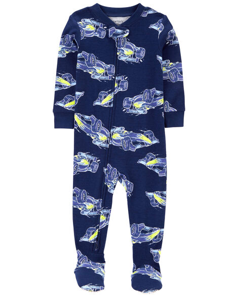 CARTERS BEBE NIÑO PIJAMA NAVY RACECAR