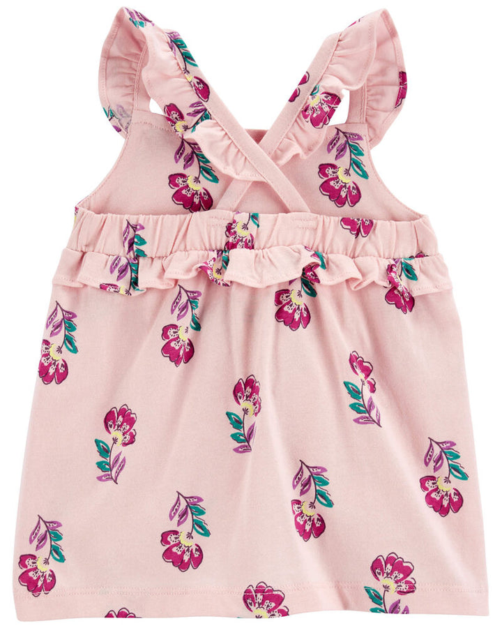 CARTERS BEBE NIÑA VESTIDO PINK FLORAL PRINT