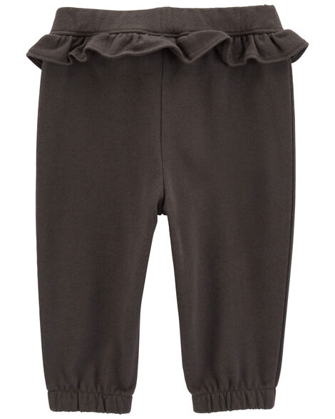 CARTERS BEBE NIÑA CONJ. DE PANTALON TAN/BLACK BUTTERFLY