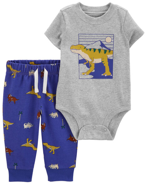 CARTERS BEBE NIÑO CONJ. DE PANTALON BLUE DINO