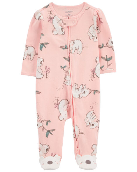 CARTERS BEBE NIÑA PIJAMA PINK KOALA PRINT