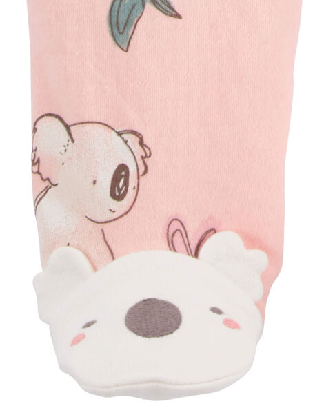 CARTERS BEBE NIÑA PIJAMA PINK KOALA PRINT