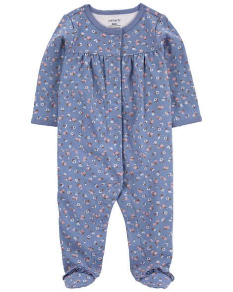 CARTERS BEBE NIÑA PIJAMA BLUE FLORAL