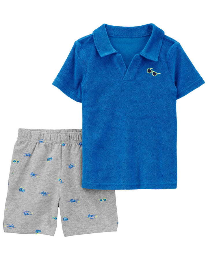 CARTERS NIÑO CONJ. DE SHORT BLUE GLASSES