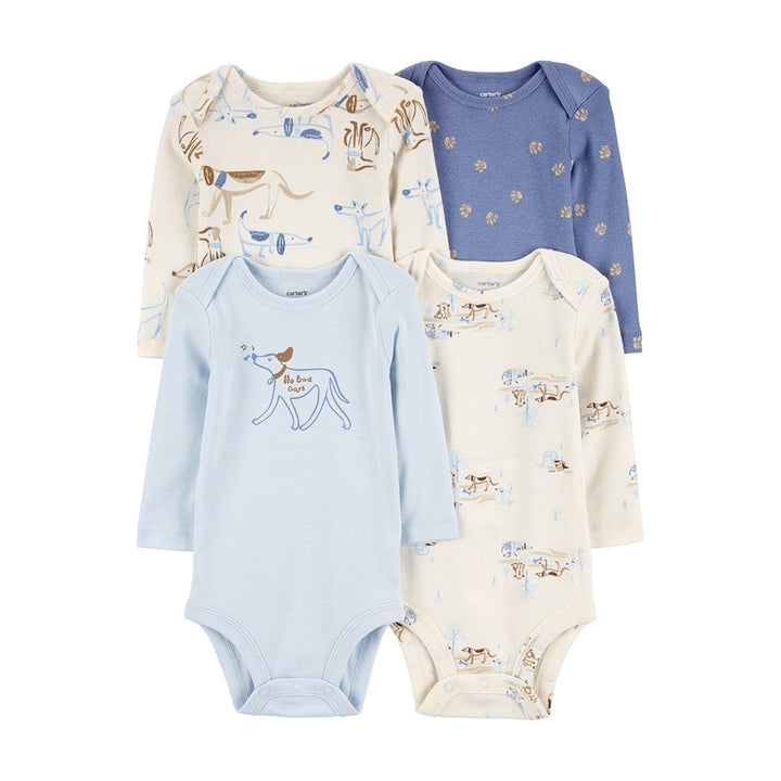 CARTERS BEBE NIÑO BODY BLUE IVORY INTERNATIONAL 4PK