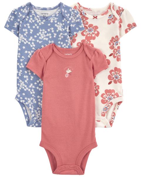 CARTERS BEBE NIÑA BODY FLORAL INTERNATIONAL 3PK