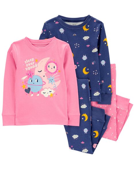 CARTERS NIÑA PIJAMA COTTON 4PK