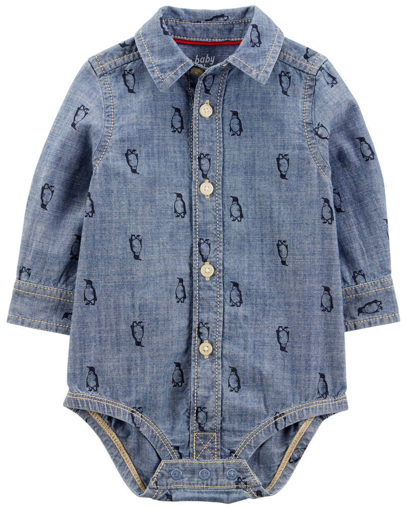 OSHKOSH BEBE NIÑO BODY CHAMBRAY