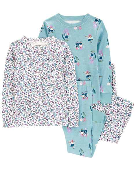 CARTERS NIÑA PIJAMA COTTON 4PK