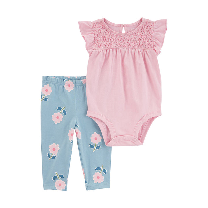 CARTERS BEBE NIÑA CONJ. DE PANTALON