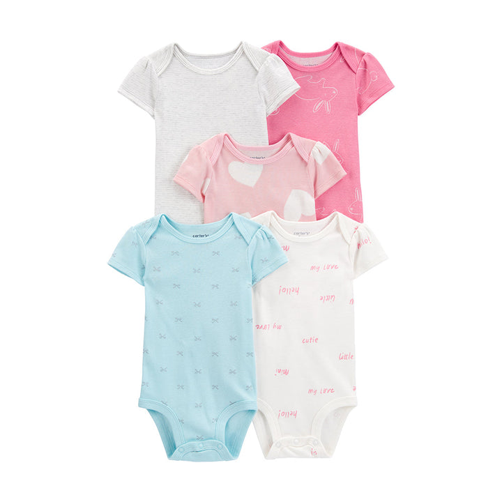 CARTERS BEBE NIÑA BODY 5PK