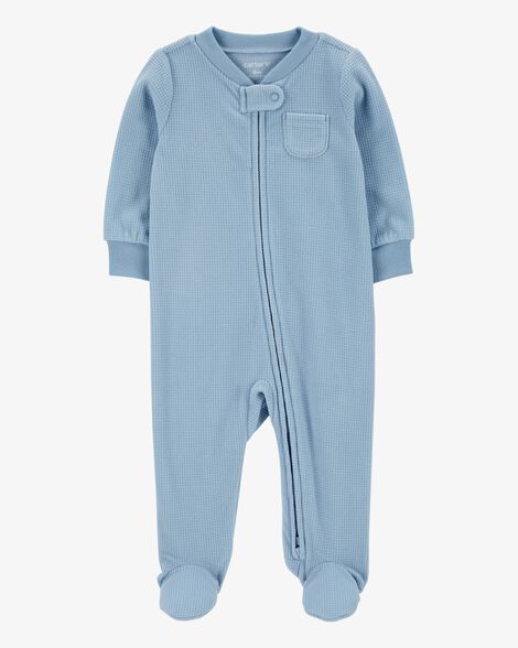 CARTERS BEBE NIÑO PIJAMA BLUE SOLID