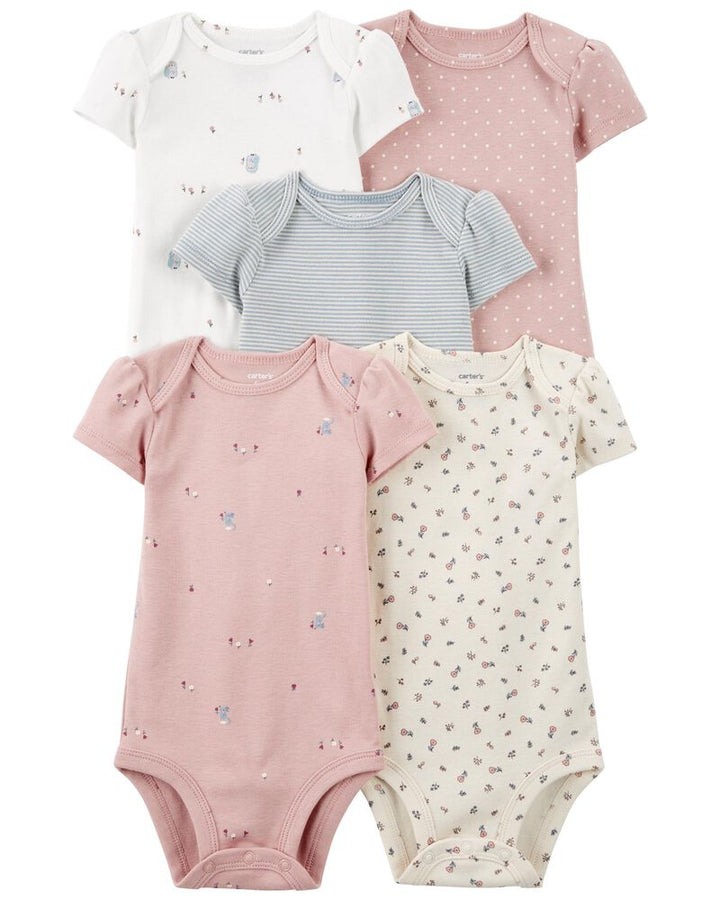 CARTERS BEBE NIÑA BODY MOUSE STRIPE 5PK