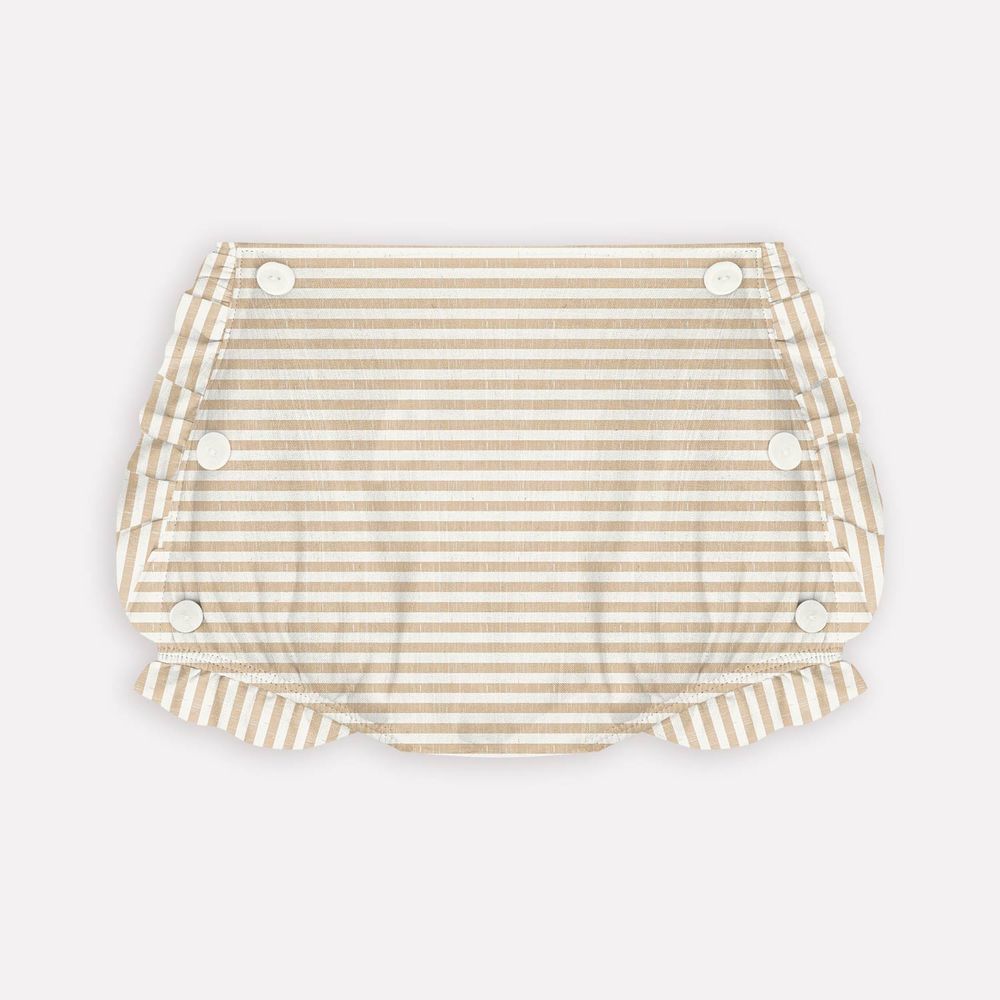 MILON BEBE NIÑA CONJ. DE SHORT BEIGE