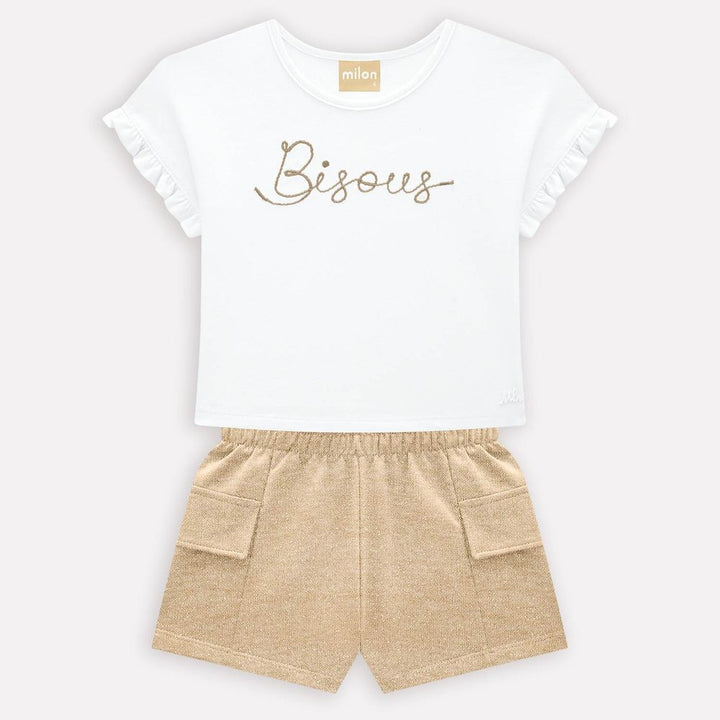 MILON NIÑA CONJ. DE SHORT BLANCO