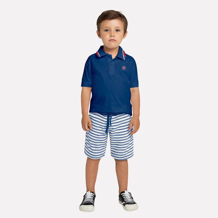 MILON NIÑO CONJ. DE SHORT AZUL