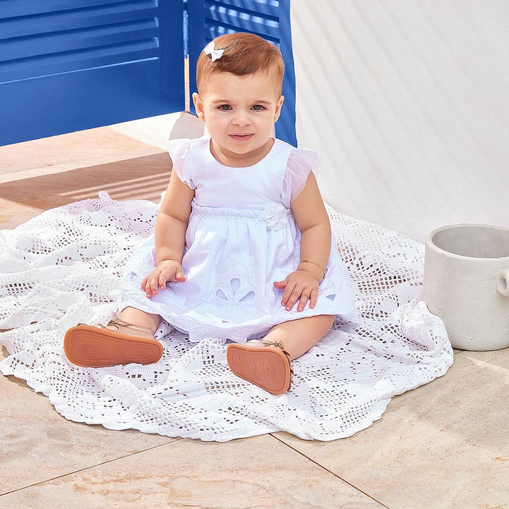 MILON BEBE NIÑA VESTIDO BLANCO