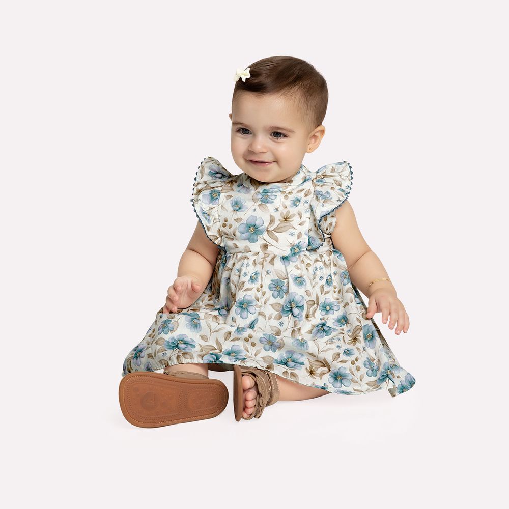 MILON BEBE NIÑA VESTIDO BEIGE