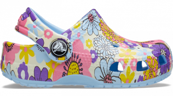 CROCS BEBE NIÑO CHANCLETA LITTLES GRAPHIC BLUE CALCITE/MULTI